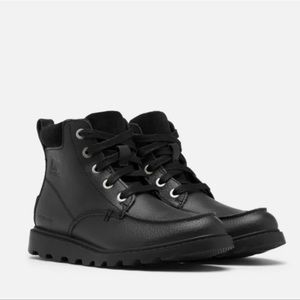SOREL🍁🍂Madson Moc Toe black boots Waterproof size 1